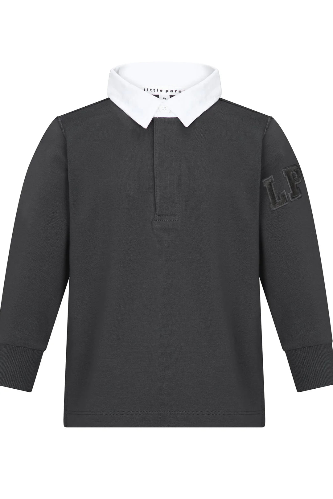 Little Parni Collared grey polo