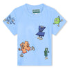 Letter man pale blue tee by Kenzo