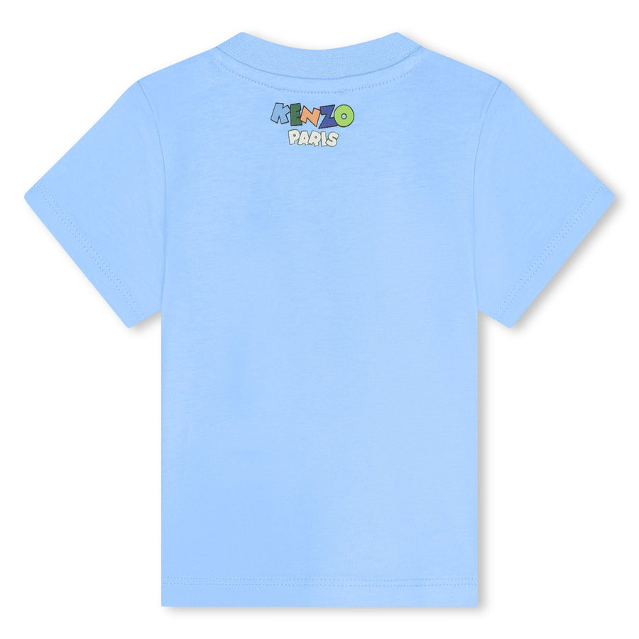 Letter man pale blue tee by Kenzo