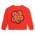 Bright red flower sweatshirt by Kenzo