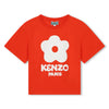 White flower red tee by Kenzo