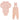 Little Parni Velour pink overall set