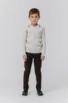 Stripe collar oatmeal sweater by Kipp