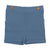 Slate blue knit shorts by Sweet Threads