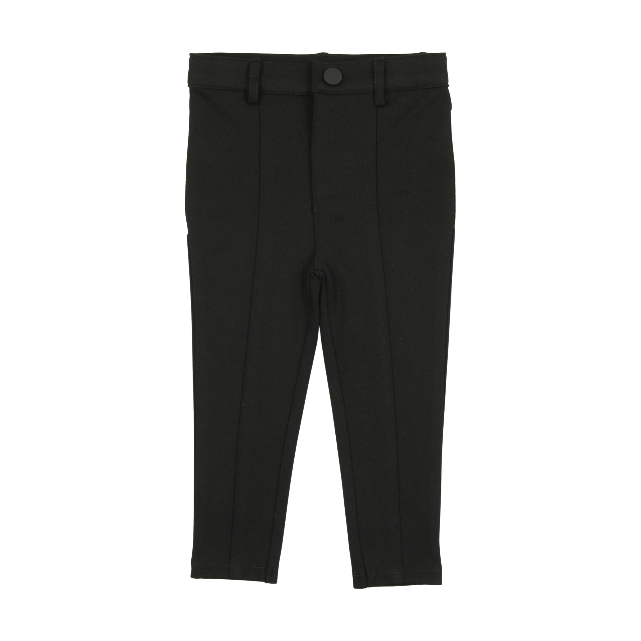 Lil Legs knit navy stretch pants (with seam)