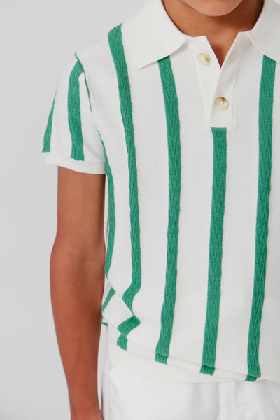 Bruno green knit top by Kipp