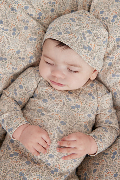 Kipp Floral Romper - Blue