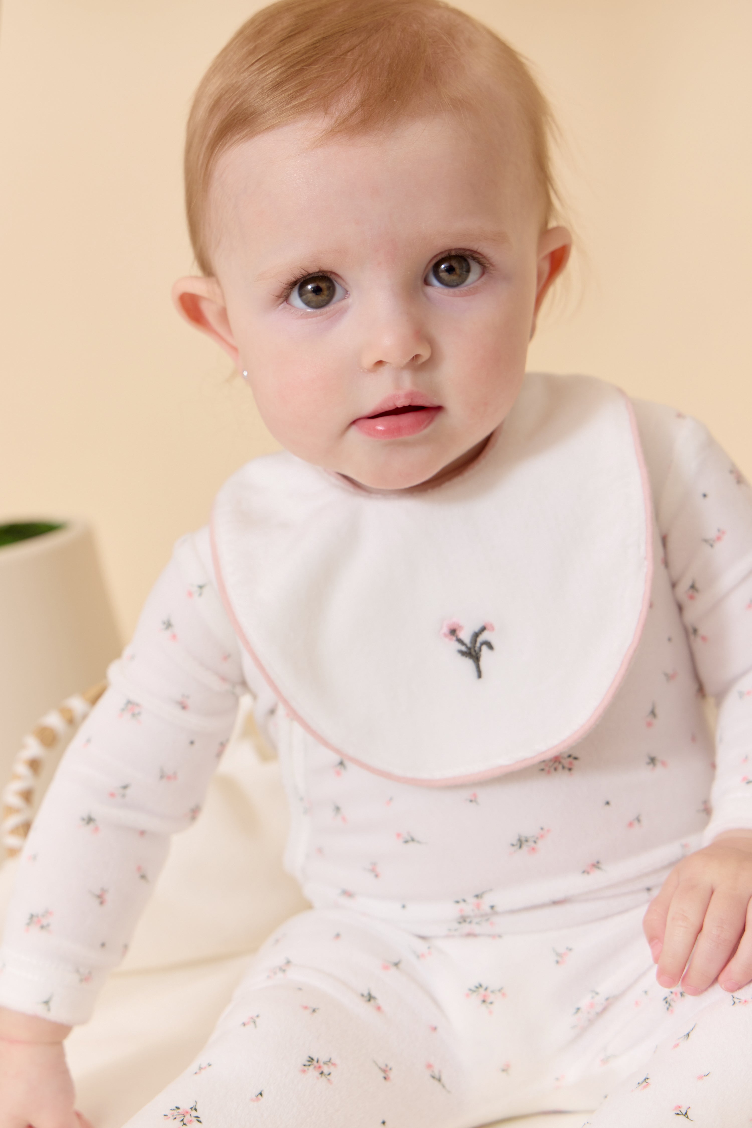Kipp Baby Lil blooms pink footie + hat