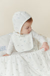 Berry blue swaddle by Kipp Baby