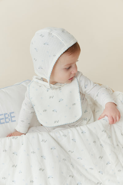 Berry blue swaddle by Kipp Baby