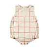 Grid red romper by Babyclic