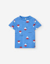 Boat print tee by Losan