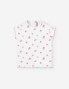 Printed flower tee by Losan