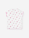 Printed flower tee by Losan