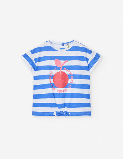 Cherry stripe tee by Losan