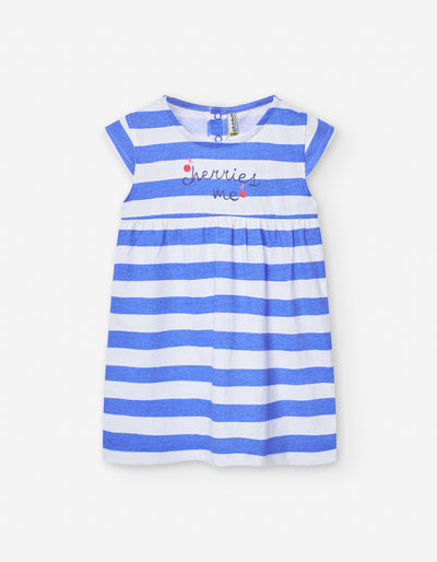 Cherries me stripe dress by Losan