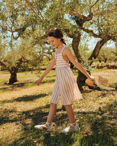 Desert red stripes dress by Buho