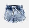 Light blue jean shorts by Minikid