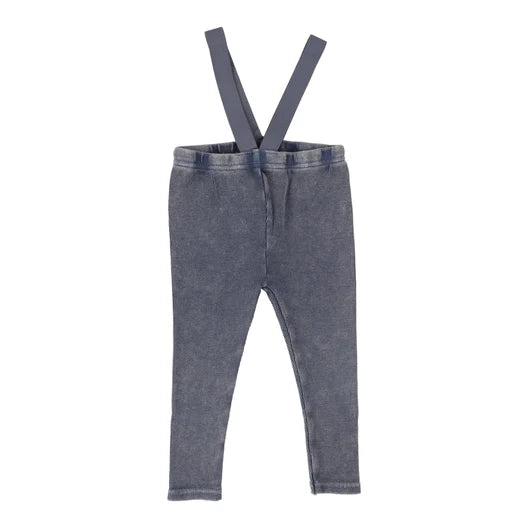 Lil Legs Suspender blue wash leggings