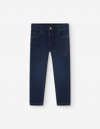 Dark Denim Skinny Fit Pants by Losan