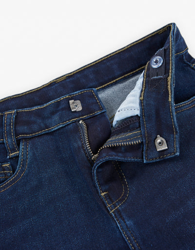 Dark Denim Skinny Fit Pants by Losan