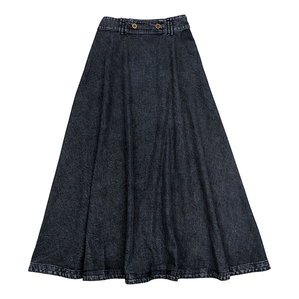 Amy black denim skirt by Luna Mae– Flying Colors