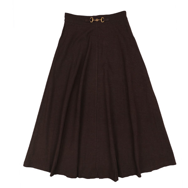 Luna Mae Ila Chocolate Buckle Skirt