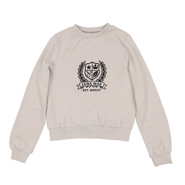 Luna Mae Zia stone emblem sweatshirt