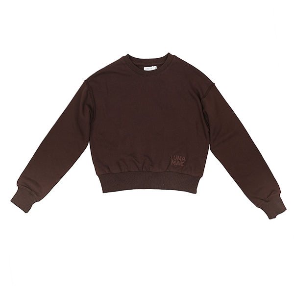 Luna Mae Ari brown sweatshirt