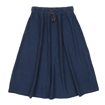 Drawstring navy skirt by Luna Mae