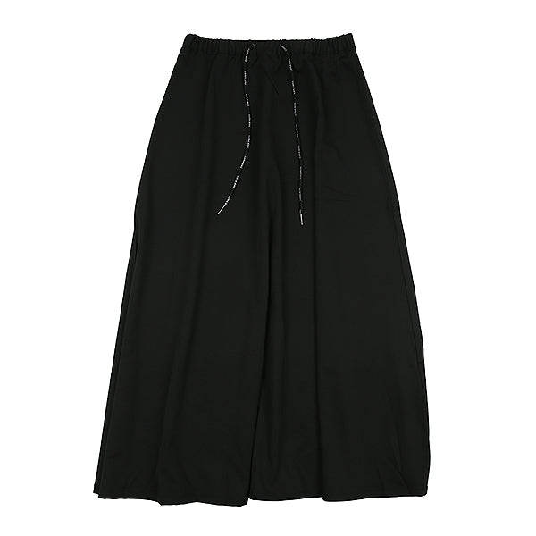 Drawstring black long skirt by Luna Mae