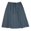 Drawstring dusty blue short skirt by Luna Mae