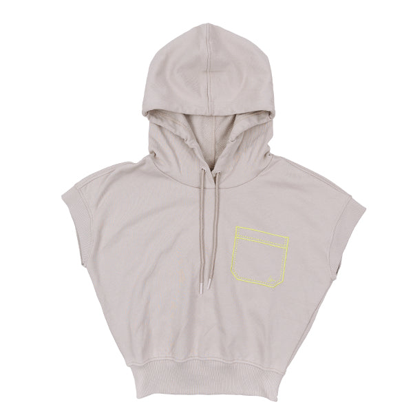 Luna Mae Cora dove hooded vest - Flying Colors