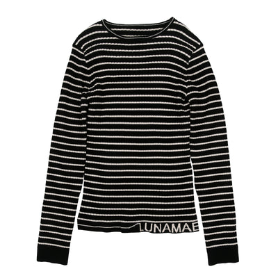 Nina black sweater by Luna Mae