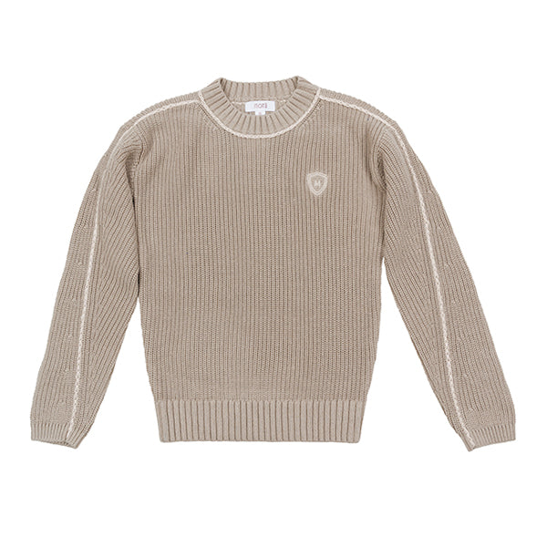 Motu Rex latte piped sweater