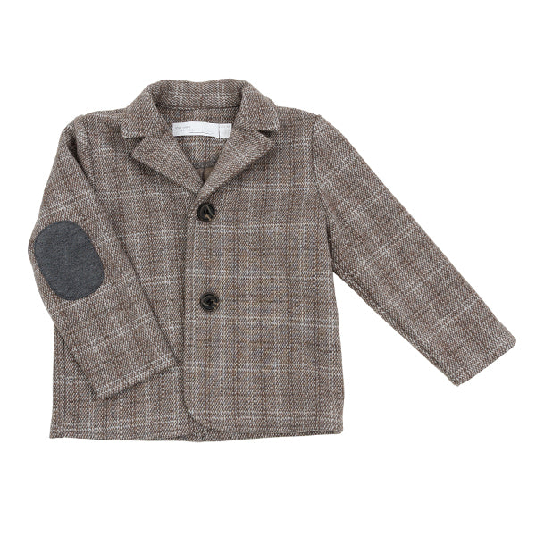Motu Jace mocha plaid blazer