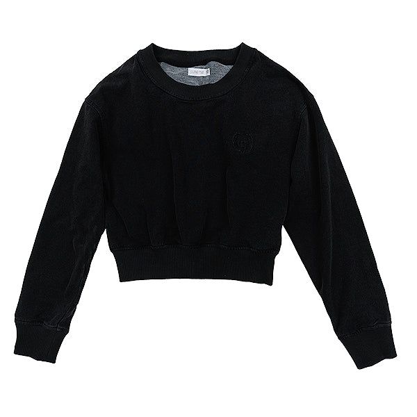 Luna Mae Fia distressed black sweatshirt
