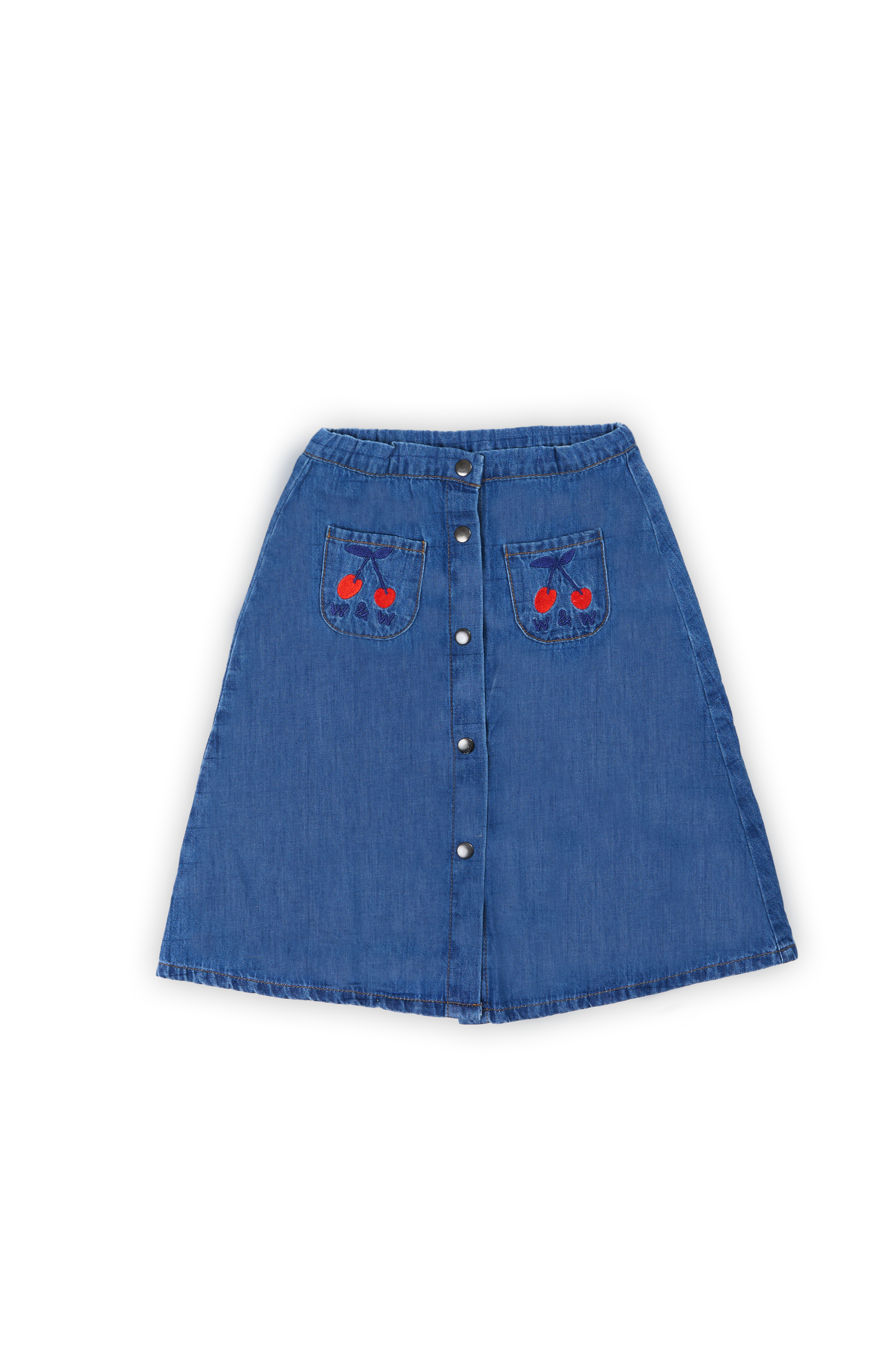 Wander & Wonder Button down denim skirt