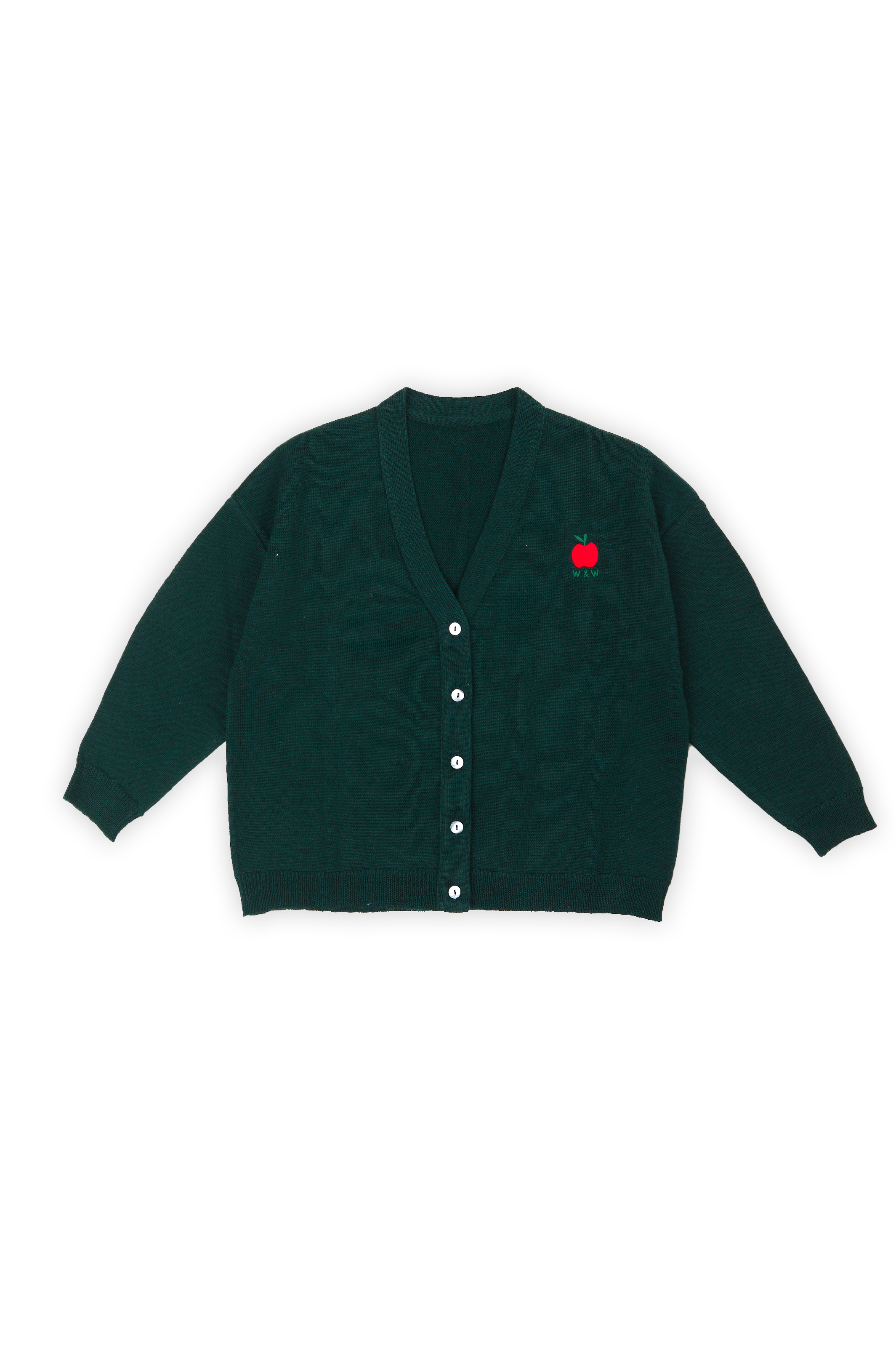 Wander & Wonder Deep olive v-neck cardigan