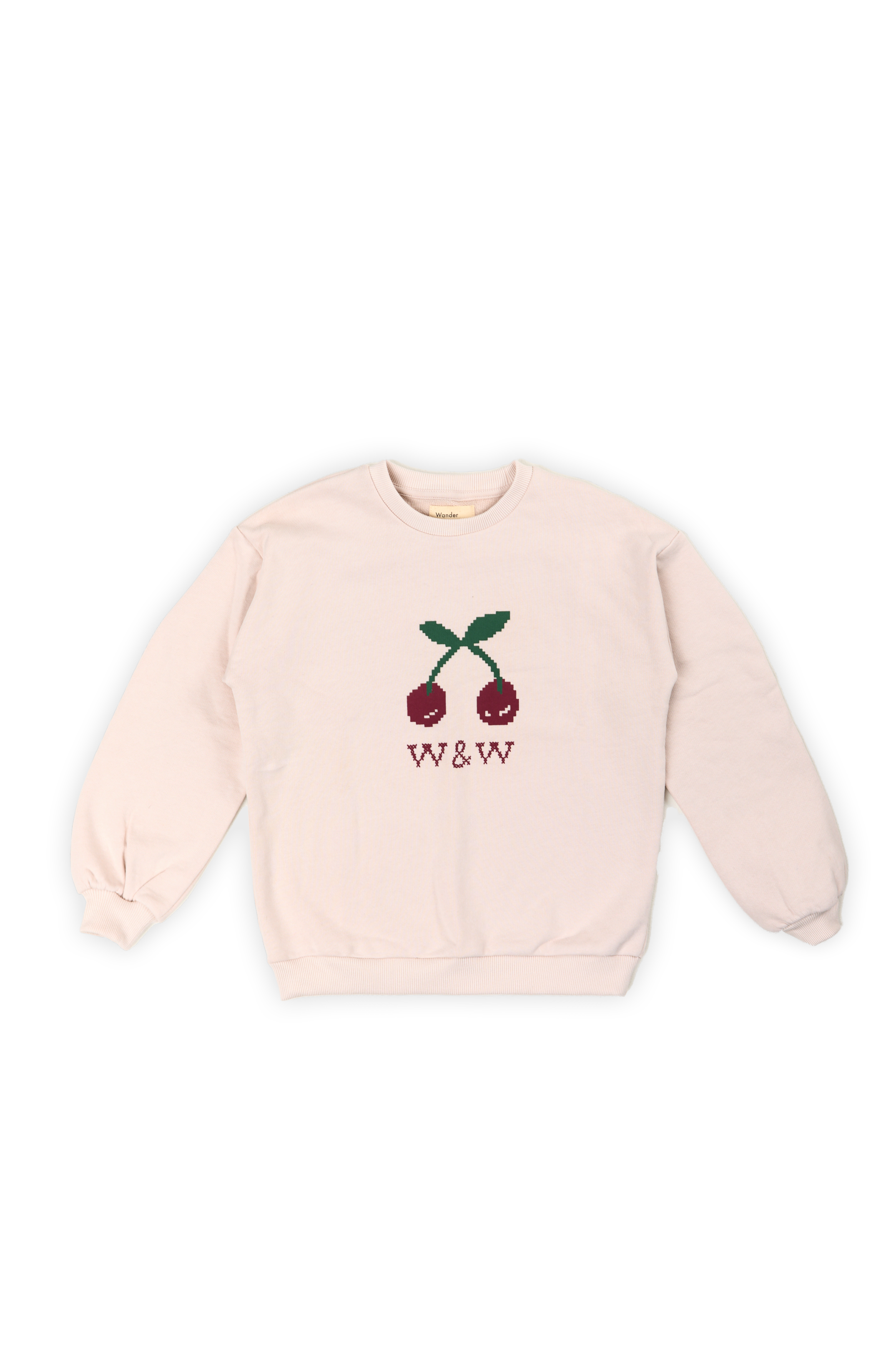 Wander & Wonder Cherry ecru sweatshirt