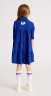 Royal blue tiered dress by Little Parni