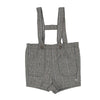 Plaid houndstooth olive overalls by Noma