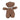 Lilette Bear with blue bow