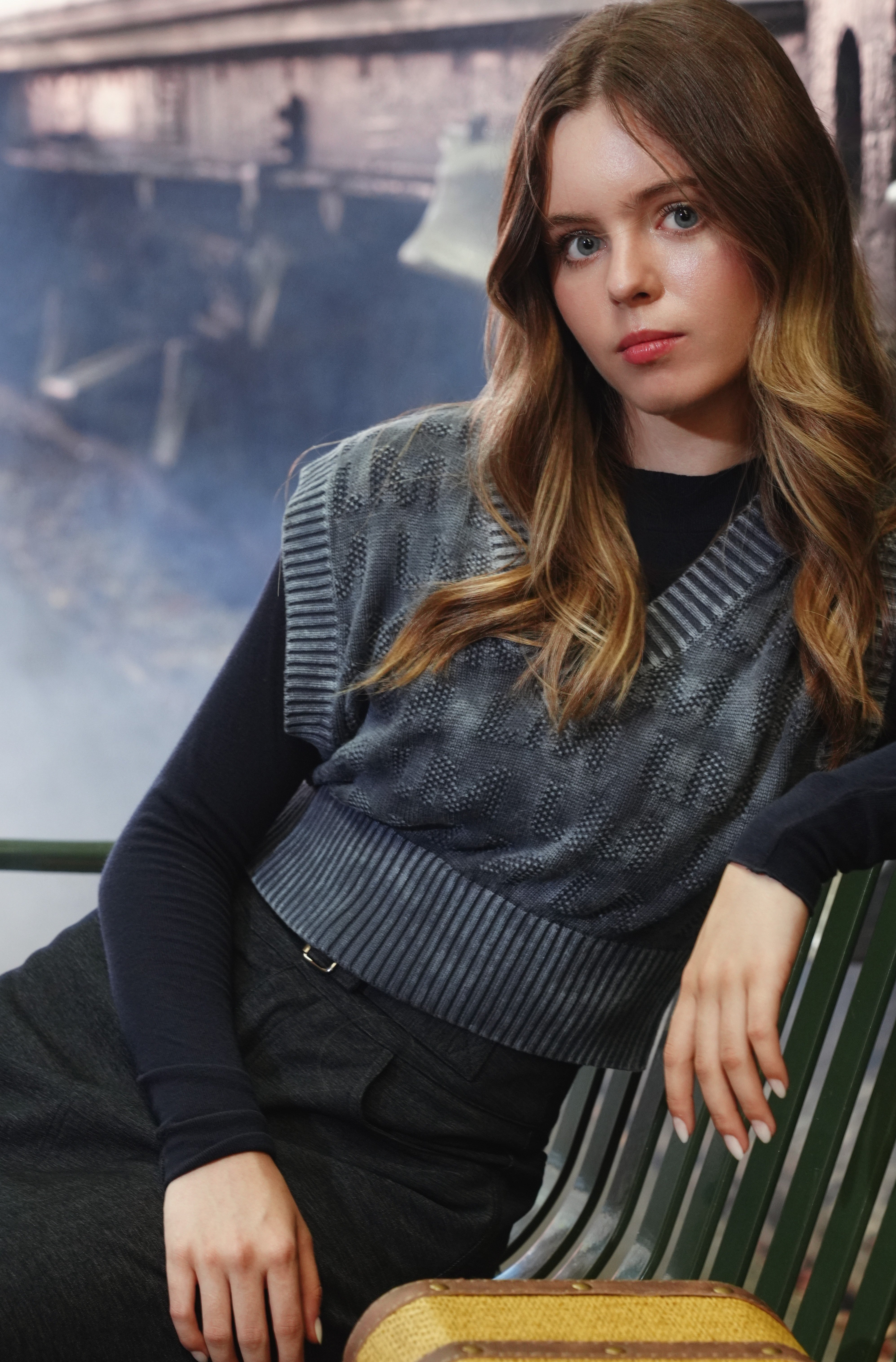 Luna Mae Hope navy skirt
