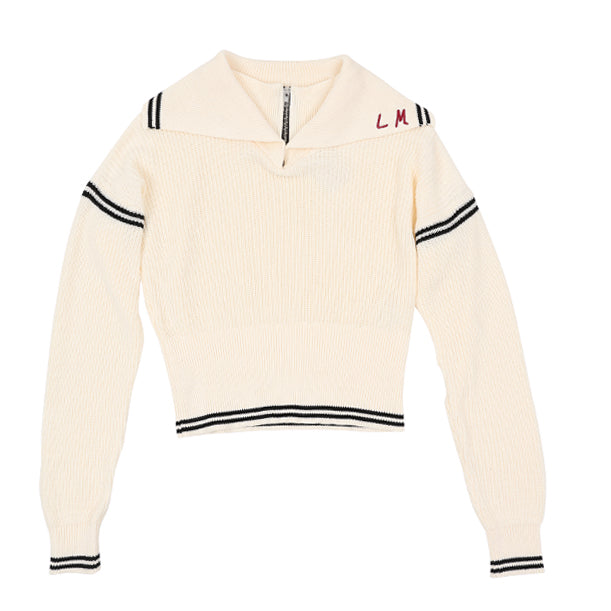 Luna Mae Demi cream half zip sweater - Flying Colors