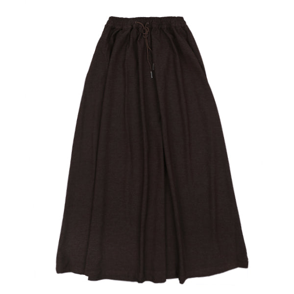 Luna Mae Dara drawstring brown skirt