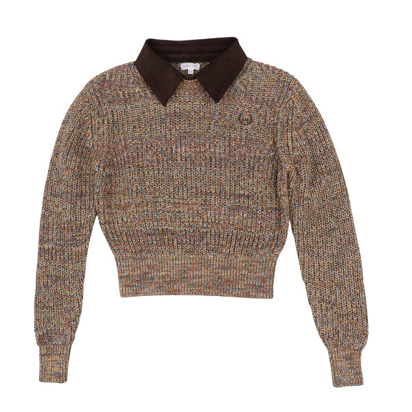 Luna Mae Cleo multi sweater with removable collar