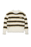 Striped cream knit sweater by Marni