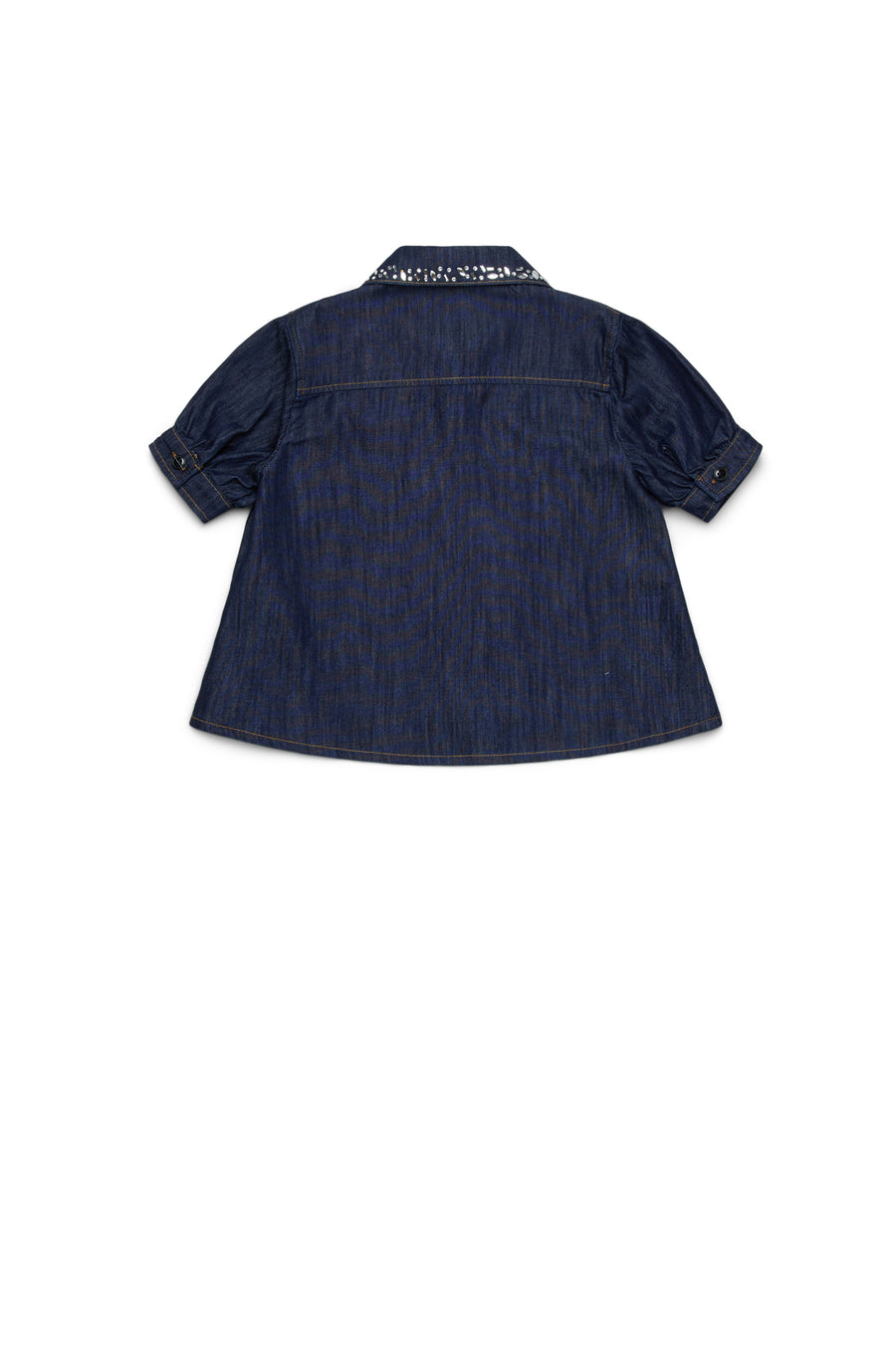 Jeweled collar denim shirt by Marni