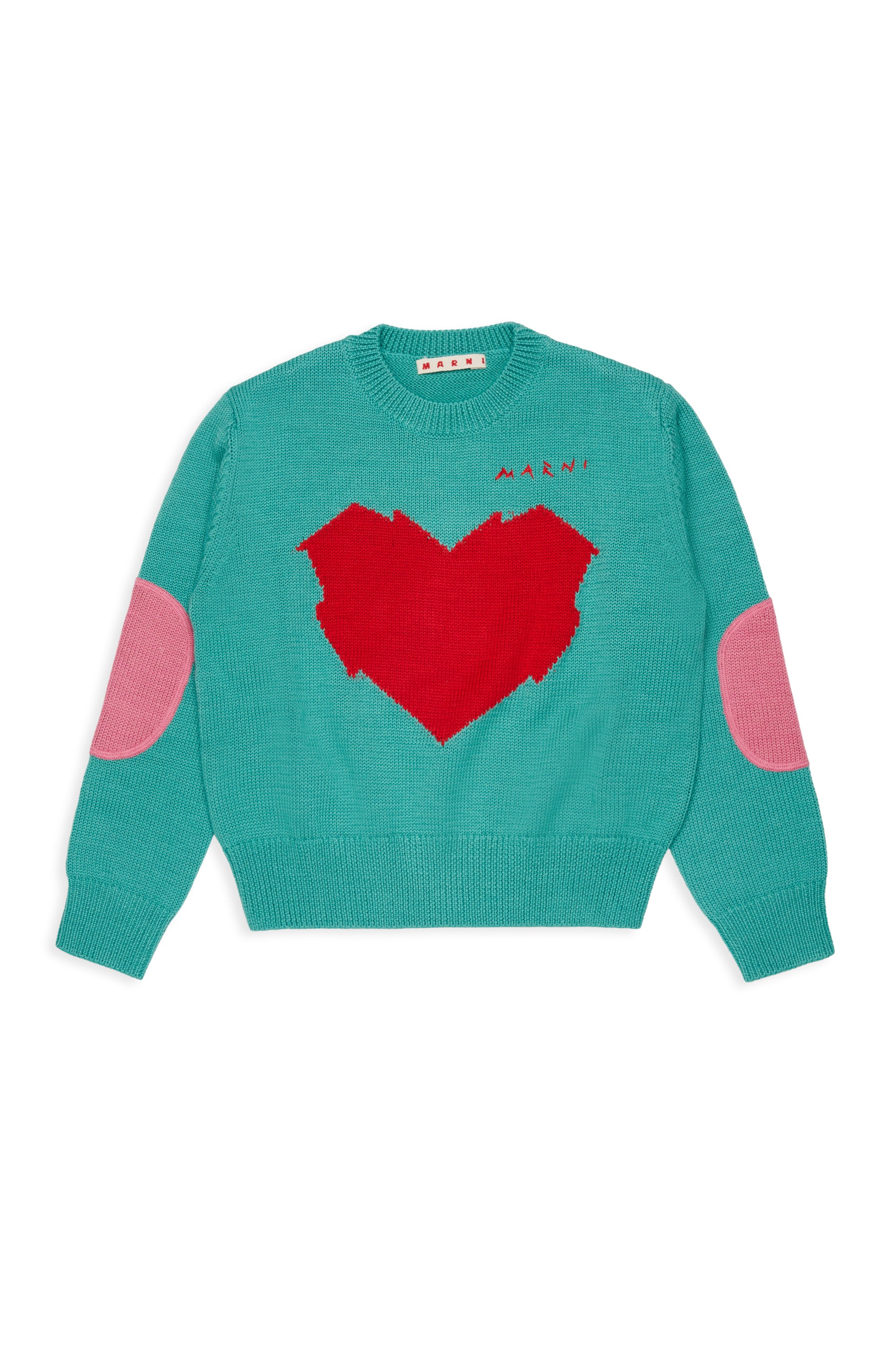 Marni Heart Aqua Knit Sweater